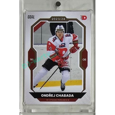 2023/24 Goal cards Chance Liga 1. série #171 Ondřej Chabada Gold 1of20