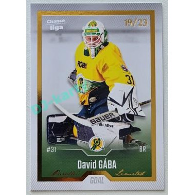 2022/23 Goal Cards Chance Liga Update #414 David Gába Gold xx/23