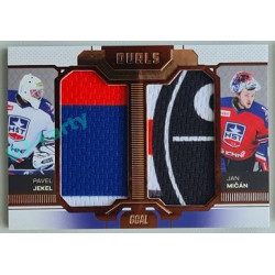2022/23 Goal Cards Chance Liga Update #D-14 P. Jekel / J. Mičán Duals Jersey Bronze 02/30