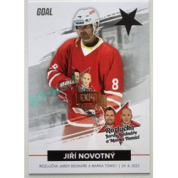 2022 Goal Cards Rozlučka Jardy Bednáře a Marka Tomici #35 Jiří Novotný Expo Gold 1of3