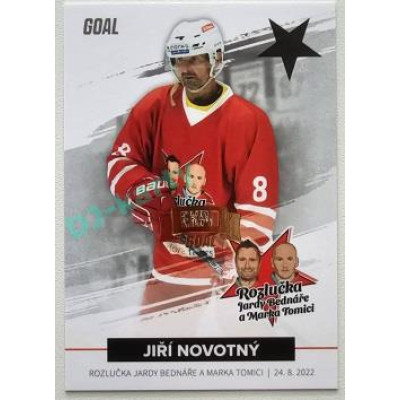 2022 Goal Cards Rozlučka Jardy Bednáře a Marka Tomici #35 Jiří Novotný Expo Gold 1of3