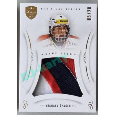 2021/22 OFS The Final Series Michael Špaček #JER-MS 05/20 Game Used Jersey Gold