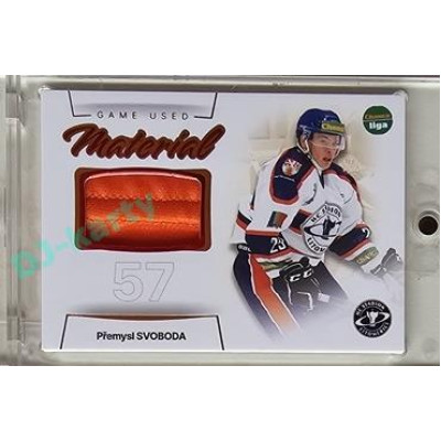 2023/24 Goal cards Chance Liga 1. série #GUM-12 Přemysl Svoboda Game Used Material 14/30