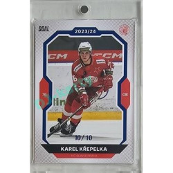 2023/24 Goal cards Chance Liga 2. série #332 Karel Křepelka Blue 10/10