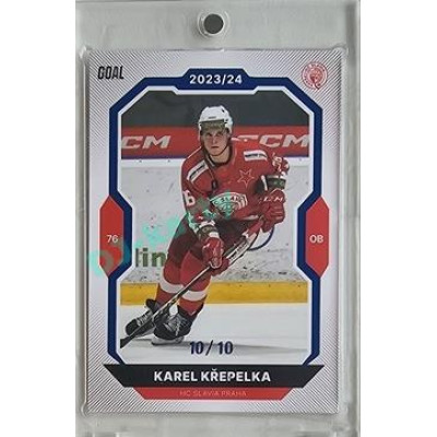 2023/24 Goal cards Chance Liga 2. série #332 Karel Křepelka Blue 10/10