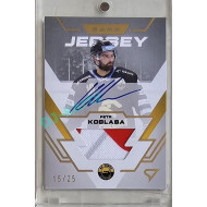 2023/24 Sportzoo ELH 1. série #GJS-PK Petr Koblasa Game Jersey Auto 15/25