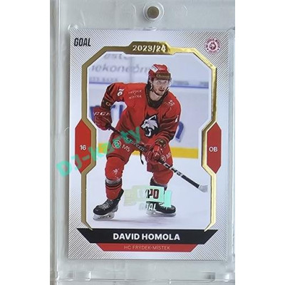 2023/24 Goal cards Chance Liga 2. série #316 David Homola Expo Silver 1of7