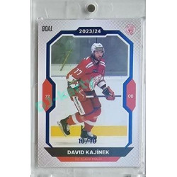 2023/24 Goal cards Chance Liga 2. série #333 David Kajínek Blue 10/10