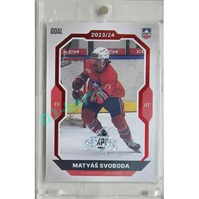 2023/24 Goal cards Chance Liga 2. série #240 Matyáš Svoboda Red Expo 1of1