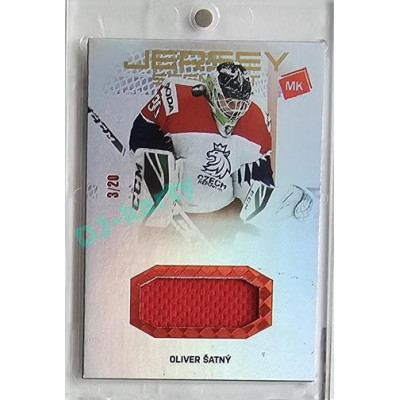 2023 MK reprezentace #JS-02 Oliver Šatný U20 Jersey Segment RED 3/20