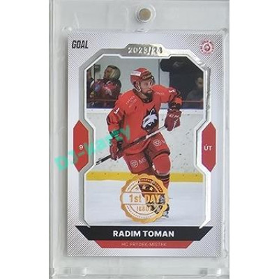 2023/24 Goal cards Chance Liga 2. série #319 Radim Toman 1st day of issue