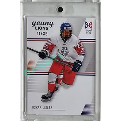 2023/24 Legendary Cards Hlinka Gretzky Cup Young Lions #17 Oskar Lisler Rainbow xx/39