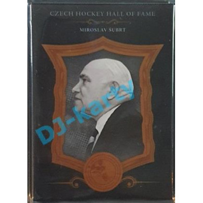 2020 OFS Síň slávy českého hokeje Miroslav Šubrt #SSCH-015 23/25 Black Cut