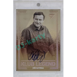 2023/24 Sportzoo Fortuna Liga 1. série #KL32 Jiří Kotrba Klub Legend Auto xx/55