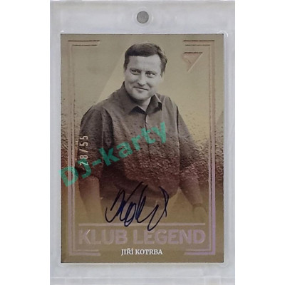 2023/24 Sportzoo Fortuna Liga 1. série #KL32 Jiří Kotrba Klub Legend Auto xx/55