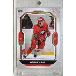 2023/24 Goal cards Chance Liga 2. série #318 Oskar Haas Expo Silver 1of7