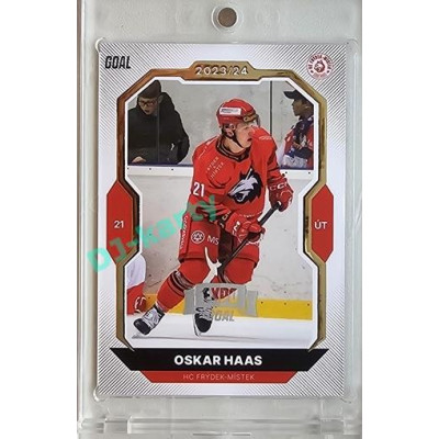 2023/24 Goal cards Chance Liga 2. série #318 Oskar Haas Expo Silver 1of7