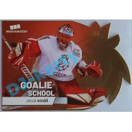 2020 MK reprezentace Jan Kovář #8 1/5 Goalie School Die-cut Gold