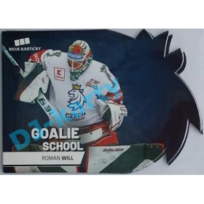 2020 MK reprezentace Roman Will #4 Goalie School Die-cut Blue Retail