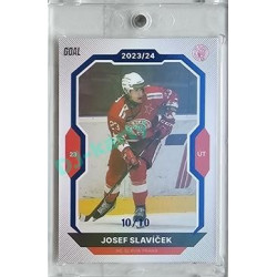 2023/24 Goal cards Chance Liga 2. série #336 Josef Slavíček Blue 10/10