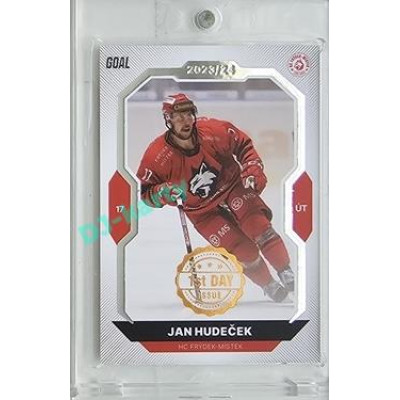 2023/24 Goal cards Chance Liga 2. série #325 Jan Hudeček 1st day of issue