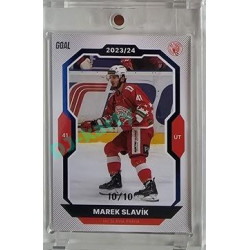 2023/24 Goal cards Chance Liga 2. série #337 Marek Slavík Blue 10/10