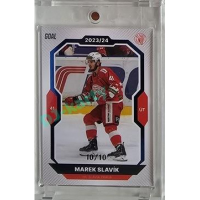 2023/24 Goal cards Chance Liga 2. série #337 Marek Slavík Blue 10/10