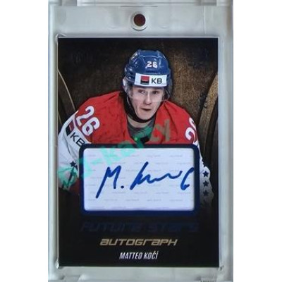 2023/24 LC Expectations Road to Prague #FSA-16 Matteo Kočí Future Stars Autograph Blue 2/5