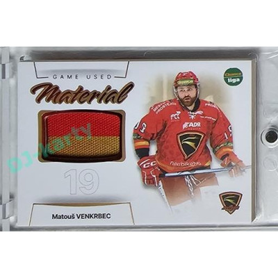 2023/24 Goal cards Chance Liga 1. série #GUM-08 Matouš Venkrbec Game Used Material 19/30