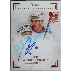 2019/20 OFS Chance liga Ondřej Mikliš #AS034 x/2 Authentic Signature Rainbow OFS 18-19 Expo Pard.