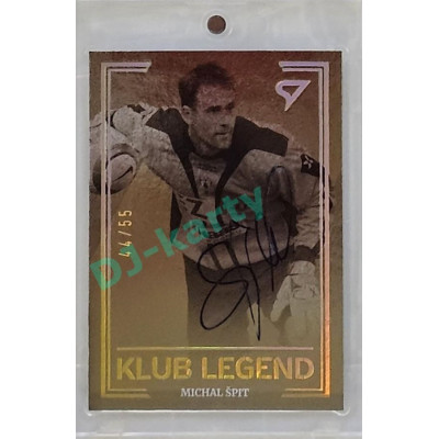 2023/24 Sportzoo Fortuna Liga 1. série #KL35 Michal Špit Klub Legend Auto xx/55