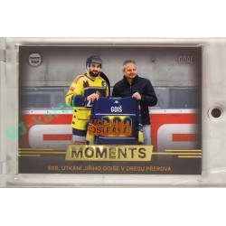 2023/24 Goal cards Chance Liga 2. série #MOM-06 600. utkání Jiřího Goiše Moments Expo Ostrava 1of2
