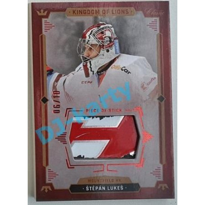 2021 OFS Kingdom of Lions Štěpán Lukeš #S01 06/10 Piece of Stick RED