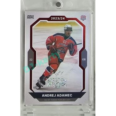 2023/24 Goal cards Chance Liga 2. série #259 Andrej Adamec Red Expo 1of1