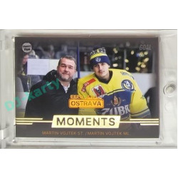 2023/24 Goal cards Chance Liga 2. série #MOM-08 Martin Vojtek se synem Moments Expo Ostrava 1of2