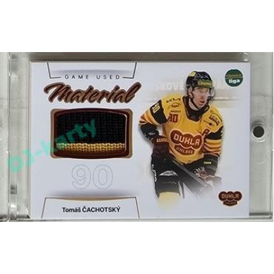 2023/24 Goal cards Chance Liga 1. série #GUM-13 Tomáš Čachotský Game Used Material 14/30