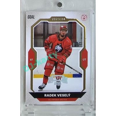 2023/24 Goal cards Chance Liga 2. série #322 Radek Veselý Expo Silver 1of7