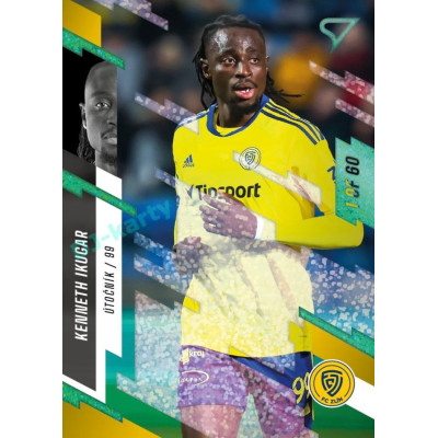 2023/24 Sportzoo Fortuna Liga 2. série #364 Kenneth Ikugar Green Dew 1of60