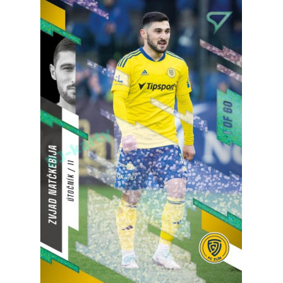 2023/24 Sportzoo Fortuna Liga 2. série #366 Zvjad Natčkebija Green Dew 1of60
