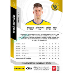 2023/24 Sportzoo Fortuna Liga 2. série #357 Lukáš Bartošák