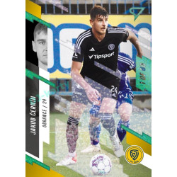 2023/24 Sportzoo Fortuna Liga 2. série #358 Jakub Černín Green Dew 1of60