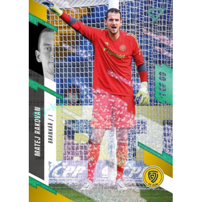 2023/24 Sportzoo Fortuna Liga 2. série #356 Matej Rakovan Green Dew 1of60