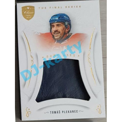 2021/22 OFS The Final Series Tomáš Plekanec #MEM-TE Game Used Gold PROMO