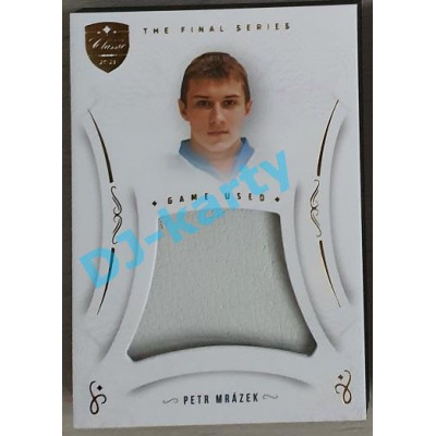 2021/22 OFS The Final Series Petr Mrázek #MEM-EM Game Used Gold PROMO