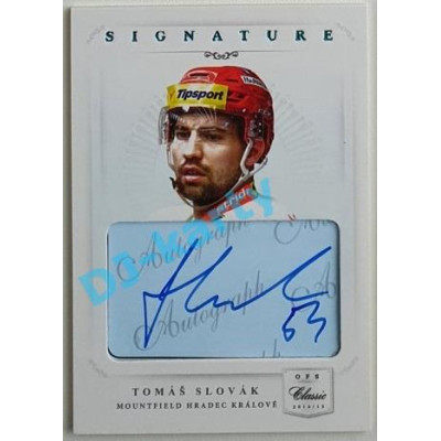 2014/15 OFS Tomáš Slovák #AS-97 42/49 Authentic Signature (Level 1)