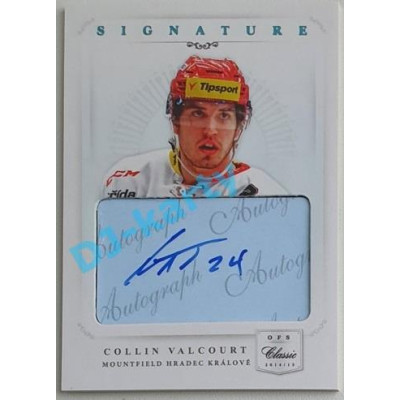 2014/15 OFS Collin Valcourt #AS-99 46/49 Authentic Signature (Level 1)