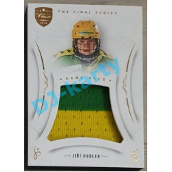 2021/22 OFS The Final Series Jiří Hudler #JER-JH Game Used Jersey Gold PROMO