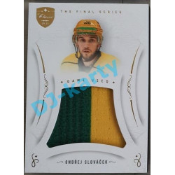 2021/22 OFS The Final Series Ondřej Slováček #JER-OS Game Used Jersey Gold PROMO