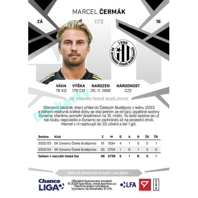 2024/25 Sportzoo Chance Liga 1. série #173 Marcel Čermák