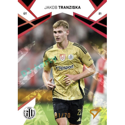2024/25 Sportzoo Chance Liga 1. série #180 Jakob Tranziska Copper Diamond xx/70